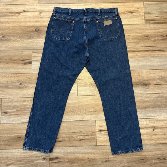 Men's Wrangler Western Denim Jeans SZ 40x30 Blue Cotton 13MWZWD Classic - Picture 4 of 10